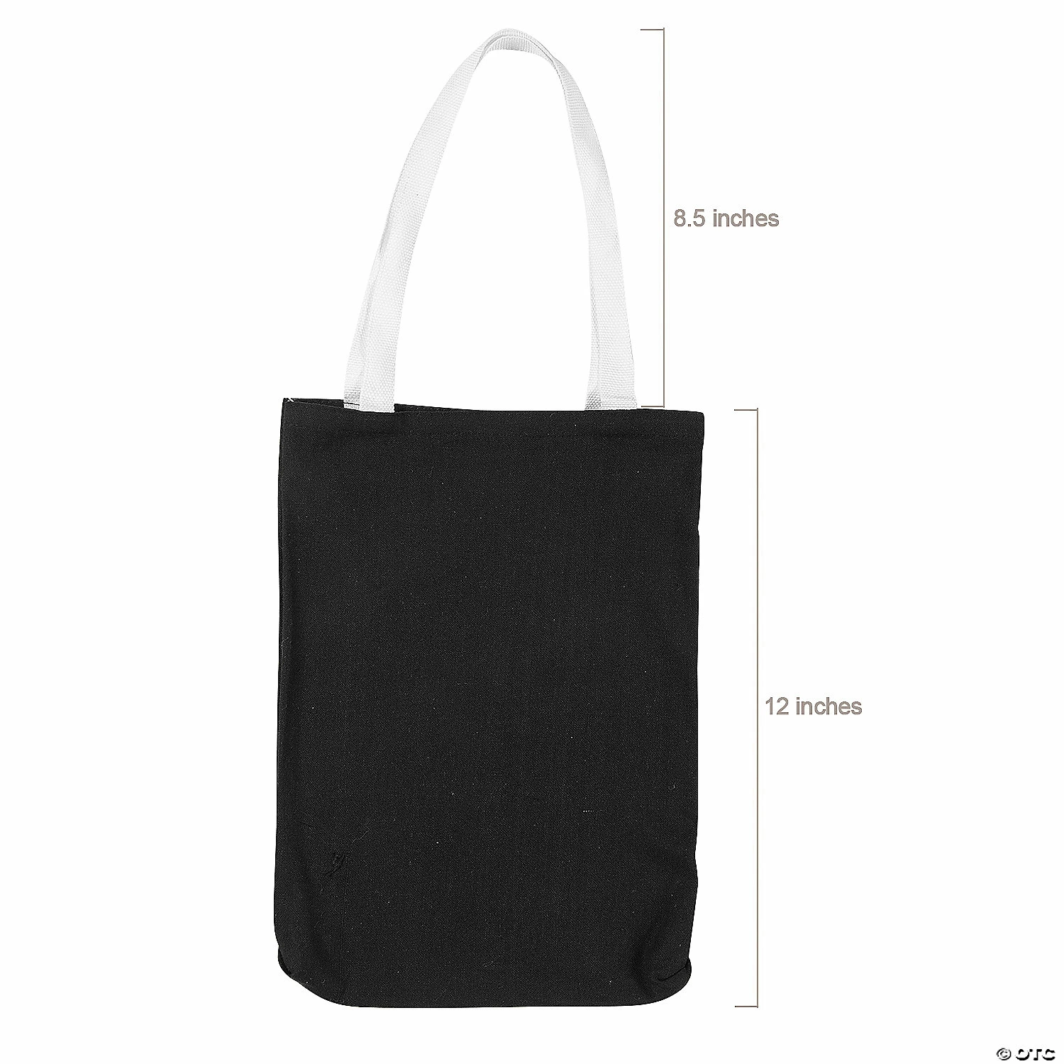 Wholesale βοΈ 10" x 12" Medium Black Canvas Tote Bags - 12 Pc. π 4 Wholesale βοΈ 10" x 12" Medium Black Canvas Tote Bags - 12 Pc. π - Image 2