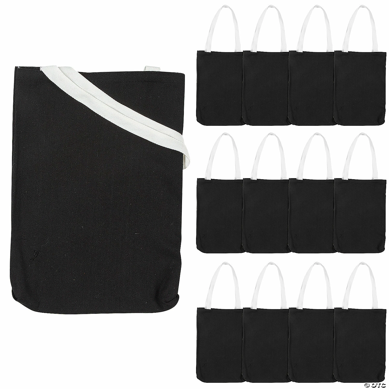 Wholesale βοΈ 10" x 12" Medium Black Canvas Tote Bags - 12 Pc. π 3 Wholesale βοΈ 10" x 12" Medium Black Canvas Tote Bags - 12 Pc. π