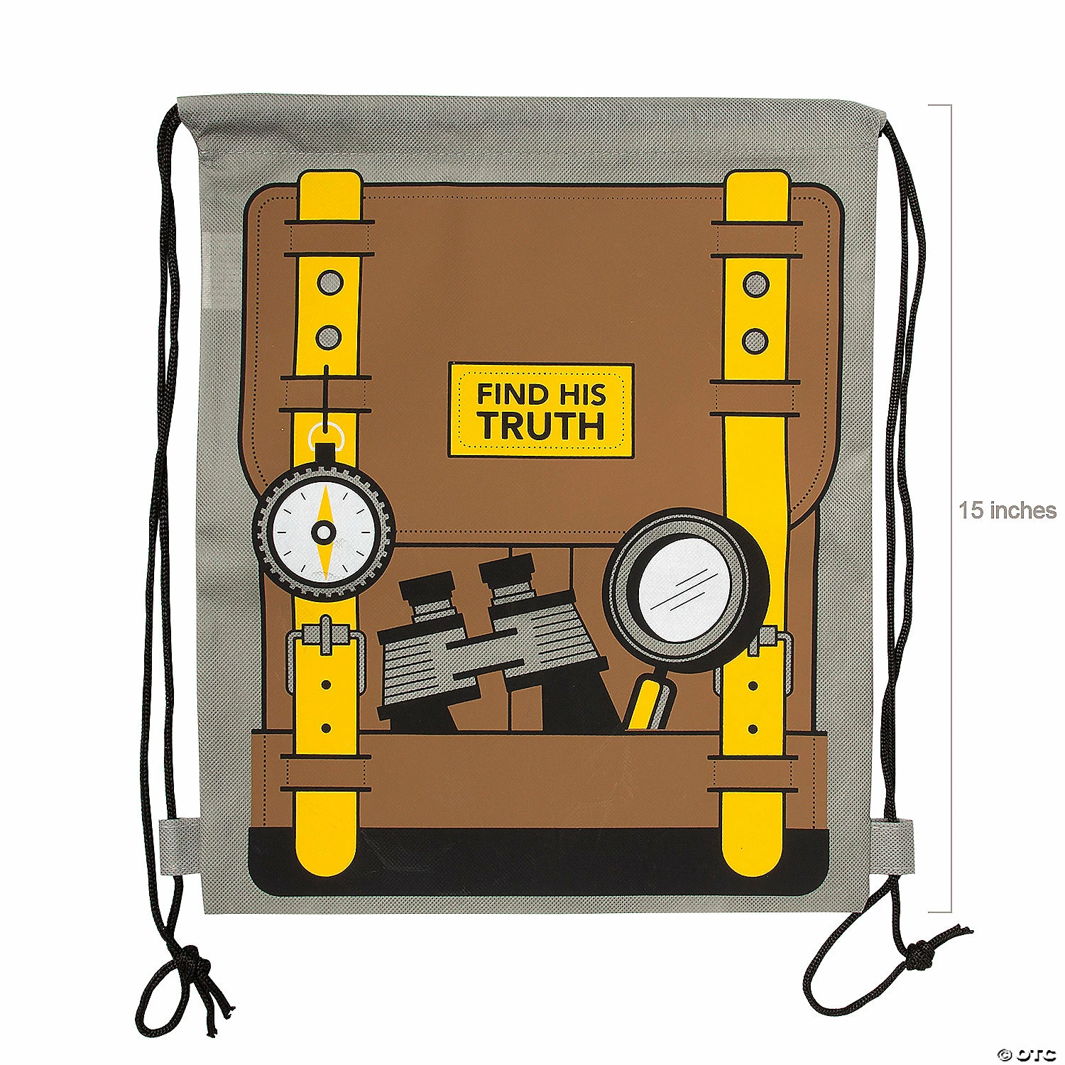 Discount π 12" x 15" Dig VBS Medium Nonwoven Drawstring Bags - 12 Pc. π 4 Discount π 12" x 15" Dig VBS Medium Nonwoven Drawstring Bags - 12 Pc. π - Image 2
