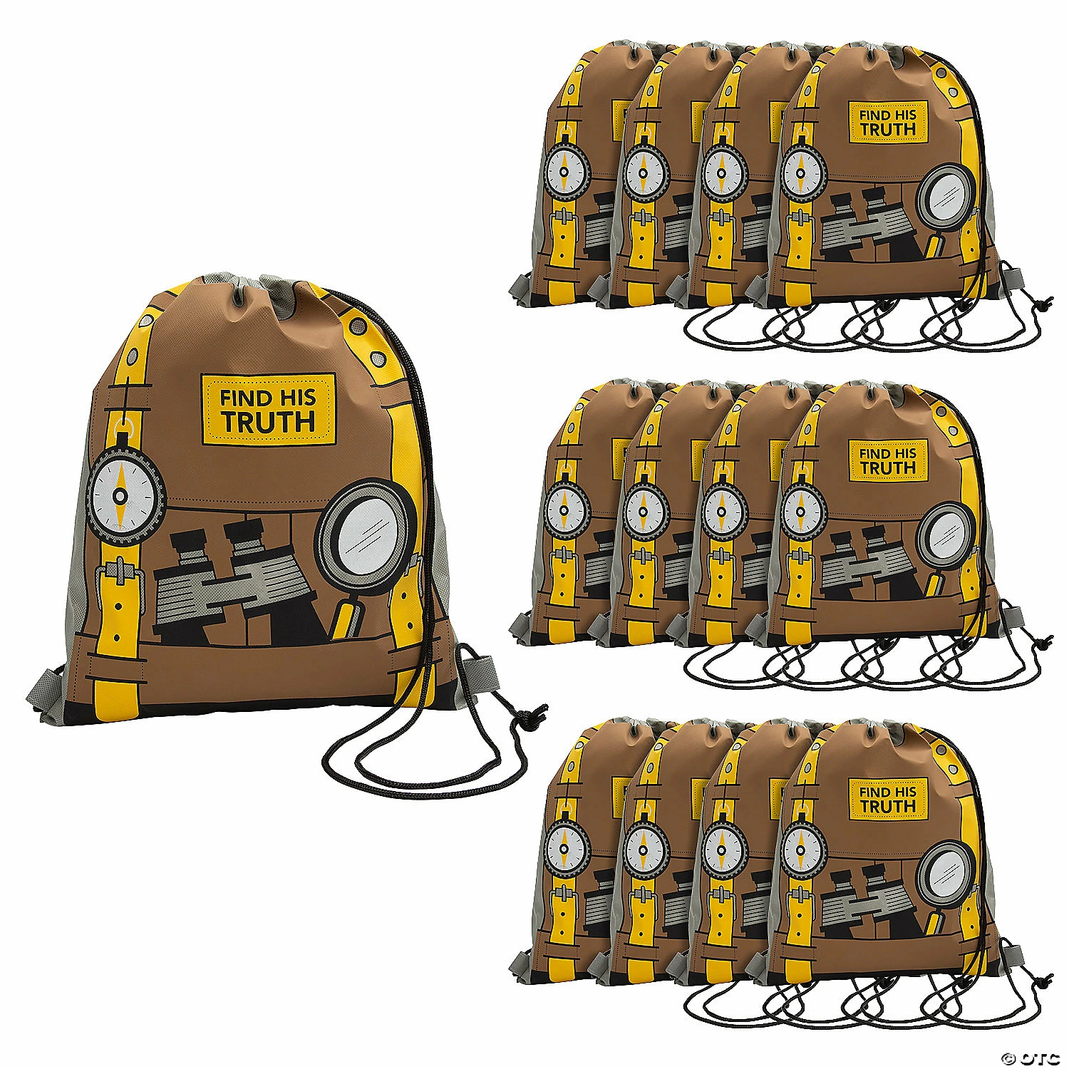 Discount π 12" x 15" Dig VBS Medium Nonwoven Drawstring Bags - 12 Pc. π 3 Discount π 12" x 15" Dig VBS Medium Nonwoven Drawstring Bags - 12 Pc. π