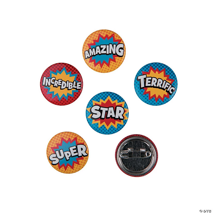 Outlet โจ Superhero Mini Buttons - 48 Pc. ๐ 4 Outlet โจ Superhero Mini Buttons - 48 Pc. ๐ - Image 2