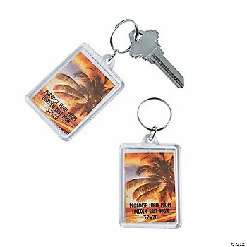 Best Sale π Personalized Island Luau Picture Frame Keychains - 12 Pc. π 3 Best Sale π Personalized Island Luau Picture Frame Keychains - 12 Pc. π