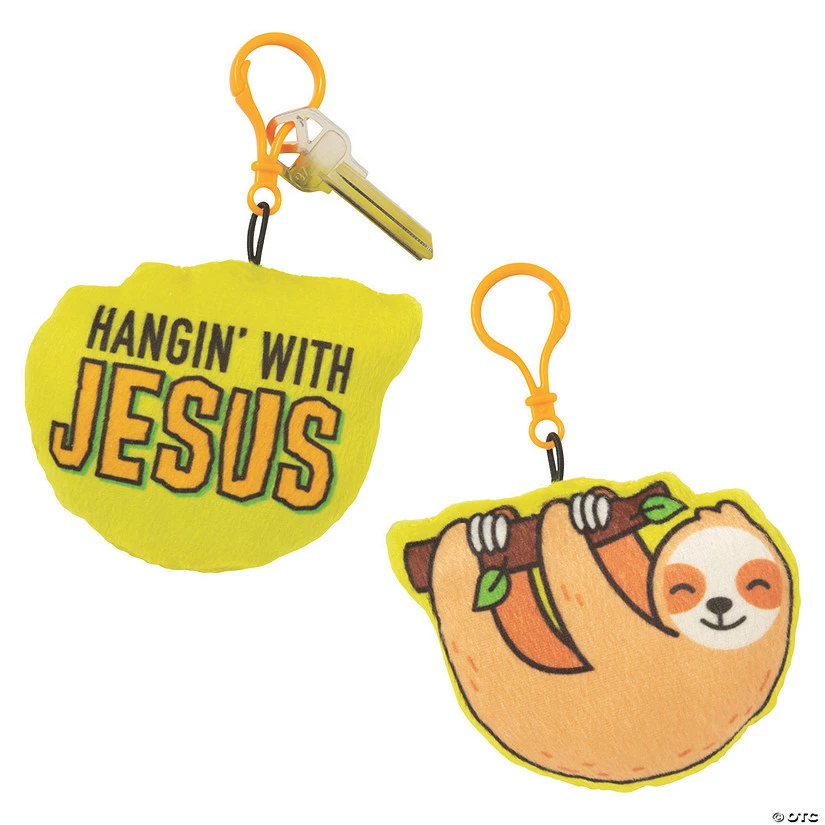 Outlet ๐ Rainforest VBS Stuffed Sloth ๐ Backpack Clip Keychains - 12 Pc. โ 4 Outlet ๐ Rainforest VBS Stuffed Sloth ๐ Backpack Clip Keychains - 12 Pc. โ - Image 2