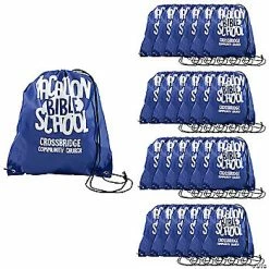 Coupon 🎉 Personalized Large VBS Drawstring Bags - 24 Pc. 🎉