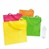 Best Pirce 🎉 15" x 17" Large Bright Neon Nonwoven Tote Bags - 12 Pc. 💯