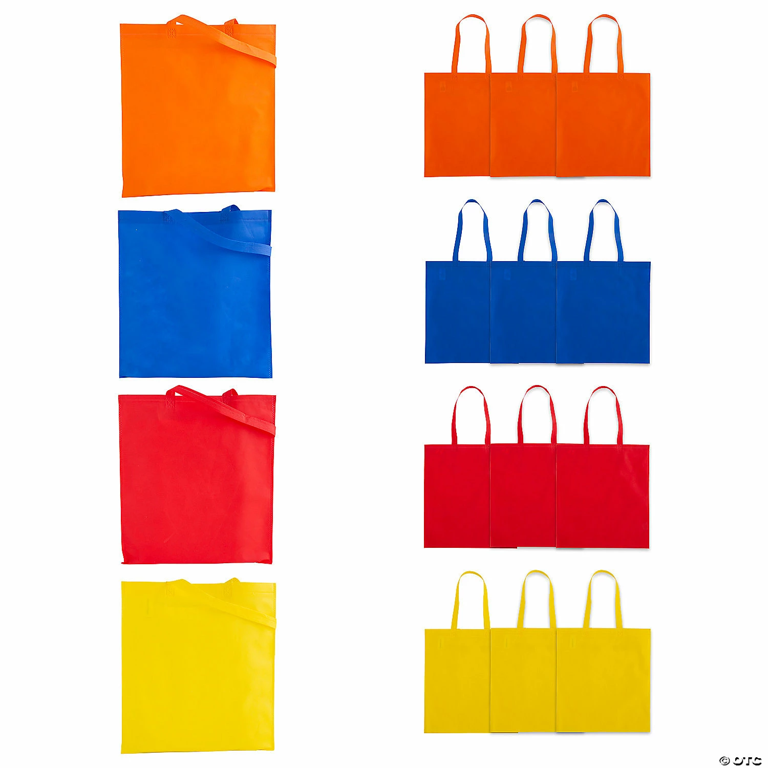 Promo π 15" x 17" Large Nonwoven Bright Tote Bags - 12 Pc. 𧨠3 Promo π 15" x 17" Large Nonwoven Bright Tote Bags - 12 Pc. π§¨