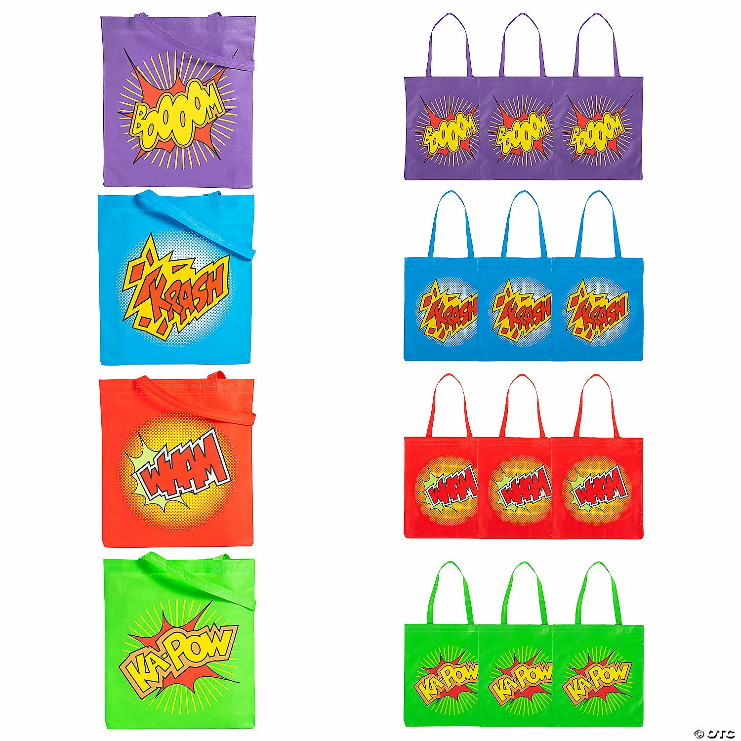Wholesale ๐ 15" x 17" Large Nonwoven Superhero Tote Bags - 12 Pc. ๐ 3 Wholesale ๐ 15" x 17" Large Nonwoven Superhero Tote Bags - 12 Pc. ๐