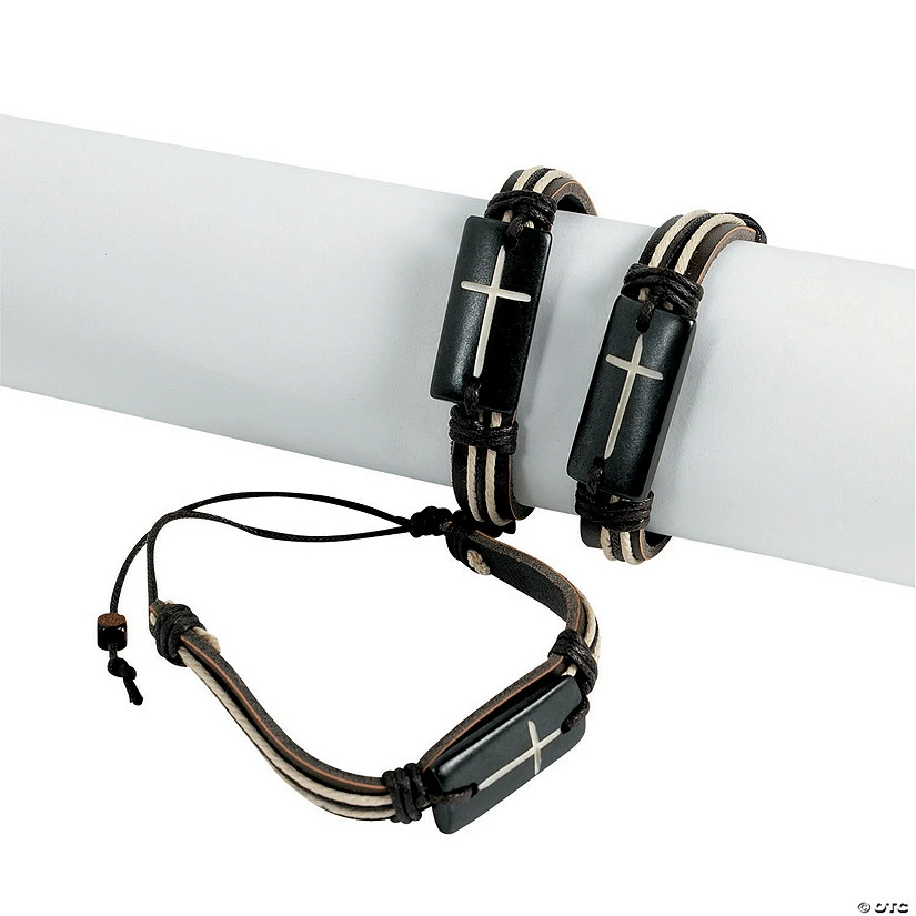 Flash Sale โจ Natural Leather Cross Bracelets - 12 Pc. ๐ 4 Flash Sale โจ Natural Leather Cross Bracelets - 12 Pc. ๐ - Image 2