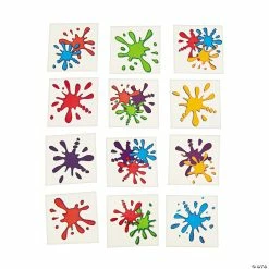 Cheap ❤️ Artist Party Splash Temporary Tattoos - 72 Pc. 🎉