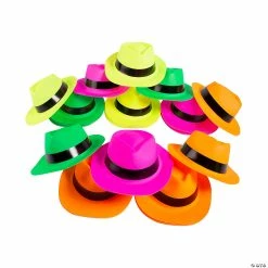 Best reviews of ✨ Bulk Neon Fedora Hats - 48 Pc. 😉