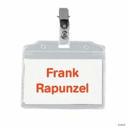 Best Pirce 😀 Clip Badge Holders - 50 Pc. ⌛