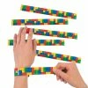 Wholesale ✔️ Color Brick Party Slap Bracelets - 12 Pc. 😍