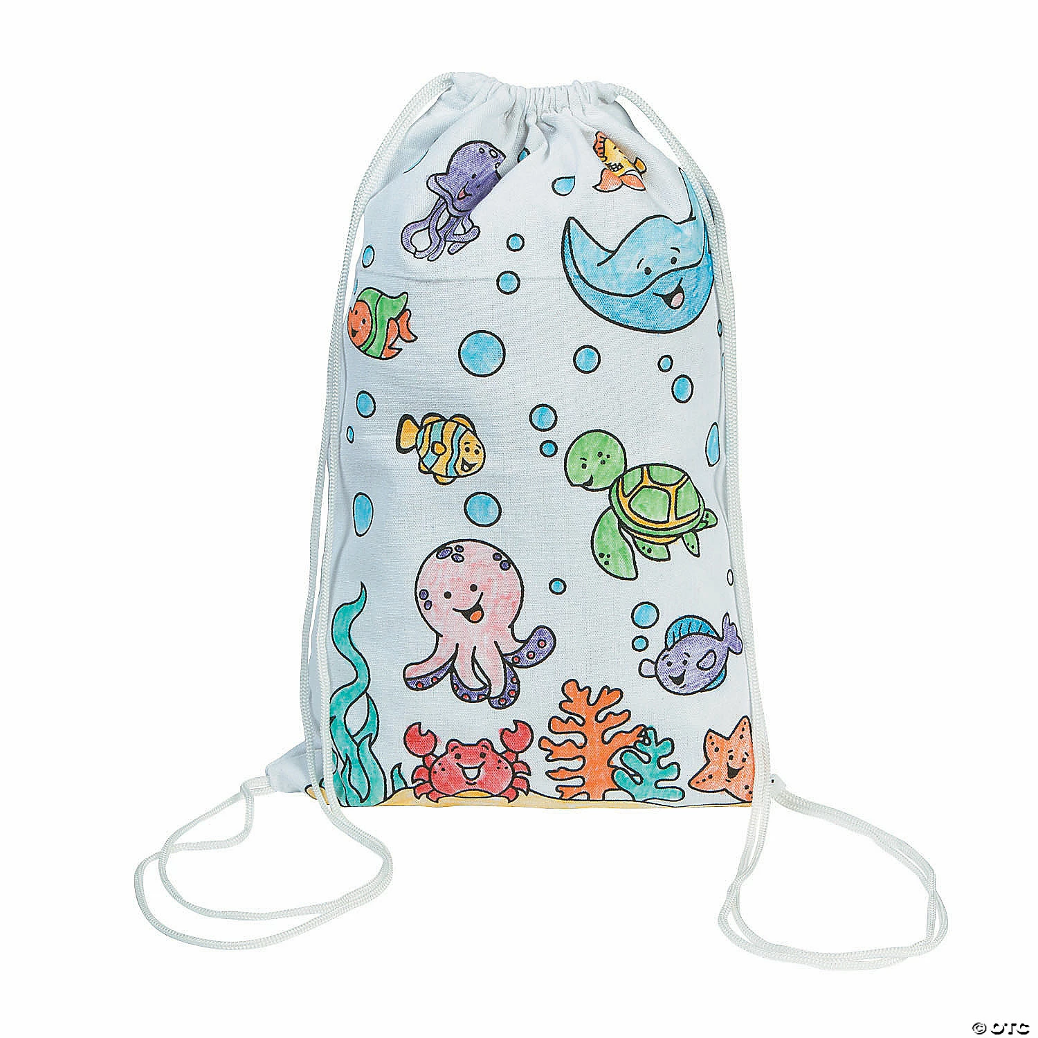 Promo ๐ Color Your Own Medium Under the Sea Canvas Drawstring Bags - 12 Pc. ๐คฉ 4 Promo ๐ Color Your Own Medium Under the Sea Canvas Drawstring Bags - 12 Pc. ๐คฉ - Image 2