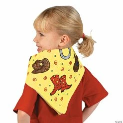 Hot Sale ✨ Color Your Own Western Bandanas - 12 Pc. 🔔 -VBS Costumes & Accessories Shop color your own western bandanas 12 pc 48 5012c a02