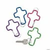 Promo 😉 Cross Clip Keychains - 12 Pc. ⭐