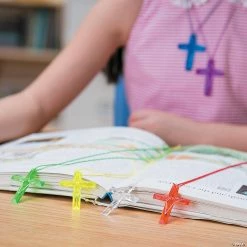 Outlet ⭐ Crystal Cross Necklaces - 48 Pc. ✔️ -VBS Costumes & Accessories Shop crystal cross necklaces 48 pc 24 2900 a02