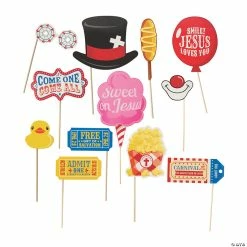 Promo 🔔 Faith Fall Carnival Photo Prop Sticks- 12 Pc. 😉