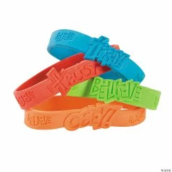 Deals ๐ฅ Fantastic Faith Rubber Bracelets - 24 Pc. โค๏ธ