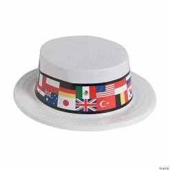 Best reviews of 🌟 Flags of All Nations Skimmer Hats - 12 Pc. 👍