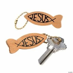 Cheap ✨ Jesus Fish Keychains - 12 Pc. 👍