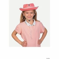 Cheap ✔️ Kids’ Pink Cowgirl Hats - 12 Pc. 🎁 -VBS Costumes & Accessories Shop kids pink cowgirl hats 12 pc 15 122 a01