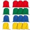Outlet 🔥 Large Bright Canvas Drawstring Bags - 12 Pc. 👏