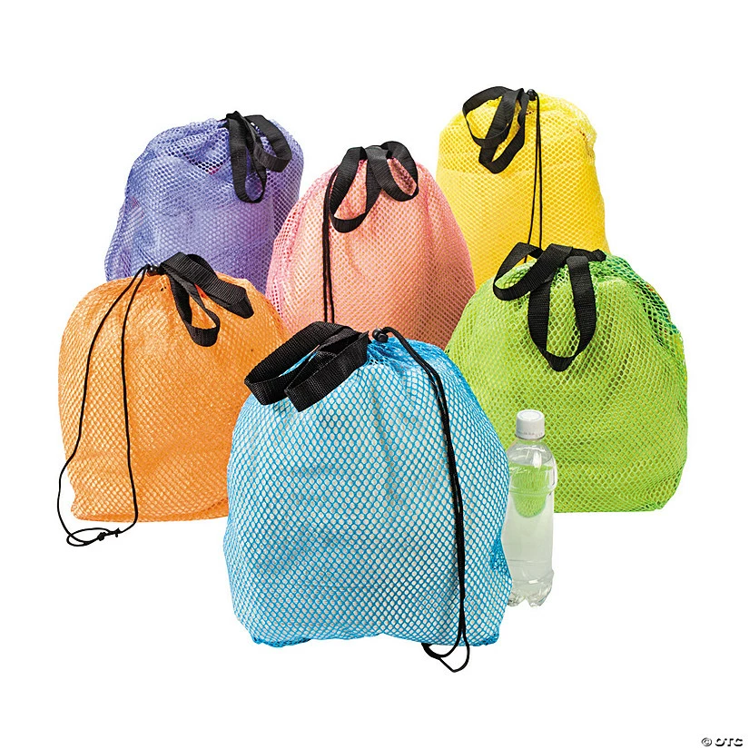 Brand new ⭐ Large Mesh Beach Drawstring Bags - 12 Pc. 😍 3 Brand new ⭐ Large Mesh Beach Drawstring Bags - 12 Pc. 😍