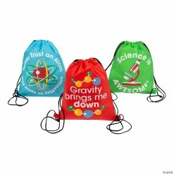 Best deal 🔥 Medium Science Party Drawstring Bags - 12 Pc. ⌛