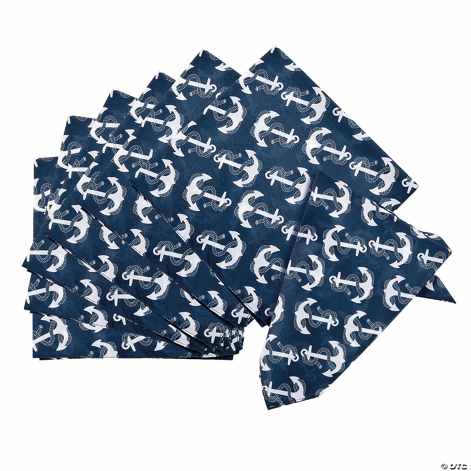 Top 10 ✔️ Navy Anchor Bandanas - 12 Pc. 👏 3 Top 10 ✔️ Navy Anchor Bandanas - 12 Pc. 👏