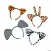 Promo ⭐ Plush Zoo Animal Ear Headbands - 12 Pc. 😉