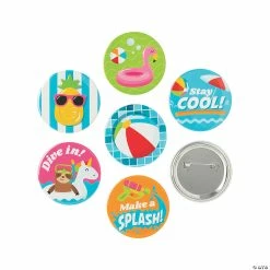 New 🧨 Pool Party Buttons - 24 Pc. 😉