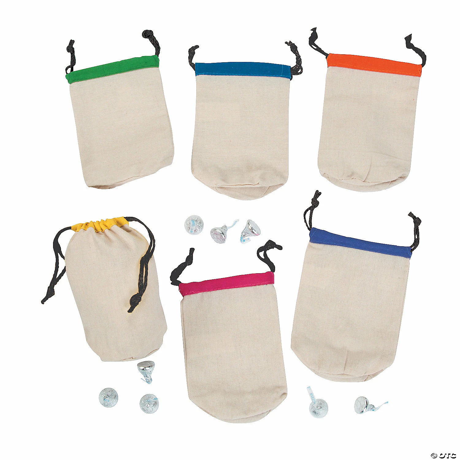 Hot Sale ๐ฏ Small Canvas Drawstring Bags with Bright Trim ๐ฏ 3 Hot Sale ๐ฏ Small Canvas Drawstring Bags with Bright Trim ๐ฏ