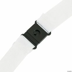 Best deal 🥰 Breakaway Lanyards - 12 Pc. 👍 -VBS Costumes & Accessories Shop white nylon breakaway lanyards 12 pc 47 636 a02